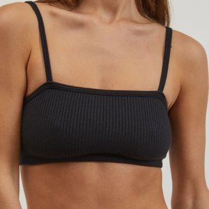 Donni "Butter Bandeau" in Black Size L (NEVER WORN)